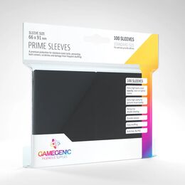 Gamegenic Sleeves - Standard Size:  Glossy Black (100 Sleeves)