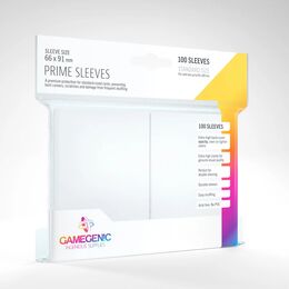Gamegenic Sleeves - Standard Size:  Glossy White (100 Sleeves)