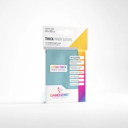 Gamegenic Sleeves - Standard Size: Thick Inner (50 Sleeves)