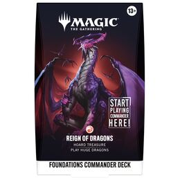 Magic the Gathering TCG: Foundations Starter Commander Deck - Reign of Dragons