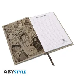 One Piece: A5 Notebook - Wanted Luffy