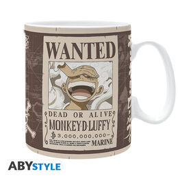 One Piece: Mug - "Wanted Luffy" (460ml)