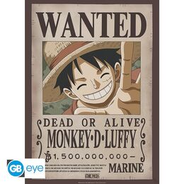 One Piece: Poster 52x38 - Wanted Luffy