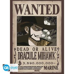One Piece: Poster 52x38 - Wanted Mihawk (Wano)