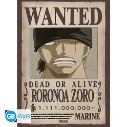 One Piece: Poster 52x38 - Wanted Zoro (Wano)