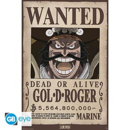 One Piece: Poster 91.5x61 - Wanted Gol .D. Roger