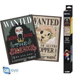 One Piece: 2 Chibi Poster Set - Wanted Chopper & Brook (52x38)