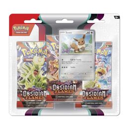 Pokemon TCG - Scarlet & Violet Obsidian Flames: Eevee 3-booster Blister