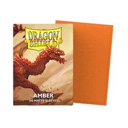 Dragon Shield Sleeves - Standard size:  Matte Amber (100 Sleeves)