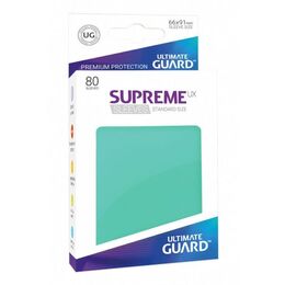 Ultimate Guard Sleeves - Standard Size: Supreme UX Turqoise (80 Sleeves)