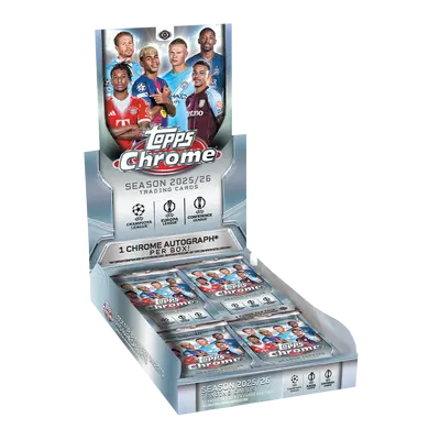 Topps Sports Cards: Chrome 2025-26 UEFA Club Competitors Hobby Box