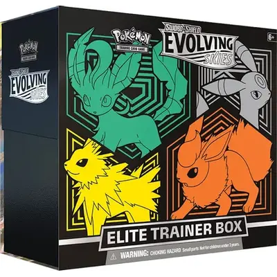 Pokemon  TCG - Sword & Shield Evolving Skies Elite Trainer Box (Leafeon-Umbreon-Jolteon-Flareon)