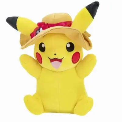 Λούτρινο Pokemon Pikachu with Summer Hat 20cm