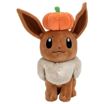 Λούτρινο Pokemon Eevee with Pumpkin 20cm