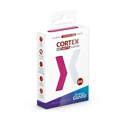 Ultimate Guard Cortex Sleeves - Japanese Size: Matte Pink (60 Sleeves)