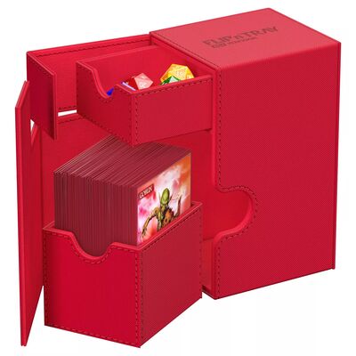 Ultimate Guard Deck Box - Flip 'n' Tray: Xenoskin Red (80+)