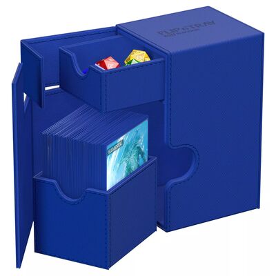 Ultimate Guard Deck Box - Flip 'n' Tray: Xenoskin Blue (80+)