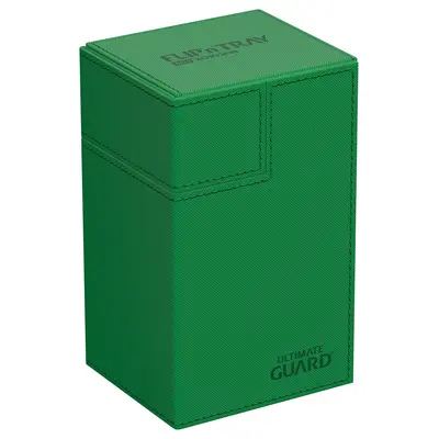 Ultimate Guard Deck Box - Flip 'n' Tray: Xenoskin Green (80+)