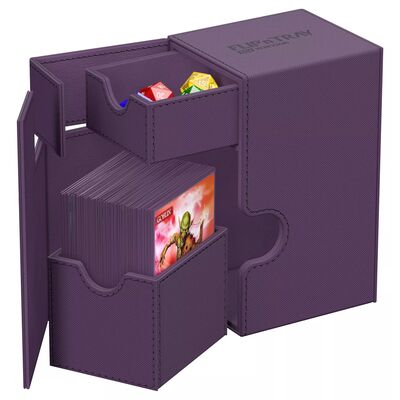 Ultimate Guard Deck Box - Flip 'n' Tray: Xenoskin Purple (80+)