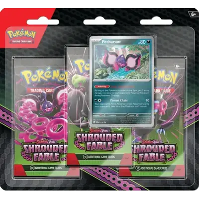 Pokemon TCG - Scarlet & Violet Shrouded Fable Pecharunt 3-booster blister