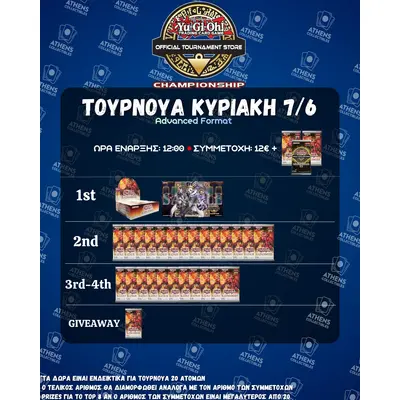 (Athens Collectibles)Yu-Gi-Oh! OTS Championship 7/6 Registration
