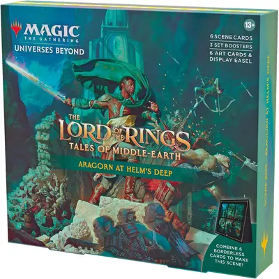 Magic the Gathering TCG - The Lord of the Rings: Tales of Middle-Earth Holiday Scene Box - Aragorn at Helm's Deep