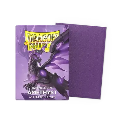Dragon Shield Sleeves - Japanese Size: Matte Amethyst (60 Sleeves)