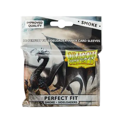 Dragon Shield Sleeves - Standard Size: Perfect Fit Sideloaders Smoke (100 Sleeves)