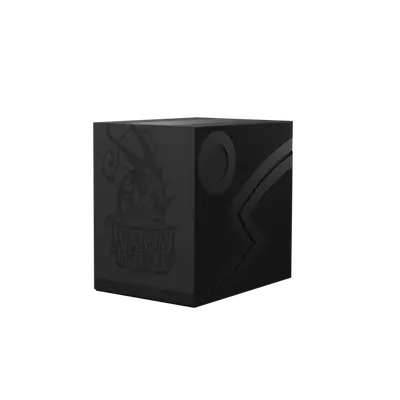 Dragon Shield Deck Box - Double Shell Shadow Black (80+)