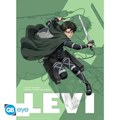 Attack on Titan: Poster 52x38 - Levi Ackerman Season 4