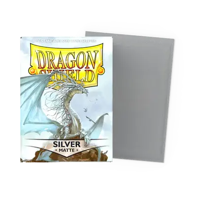 Dragon Shield Sleeves - Standard Size: Matte Silver (100 sleeves)