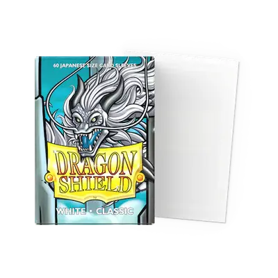 Dragon Shield Sleeves - Japanese Size: Classic White (60 sleeves)
