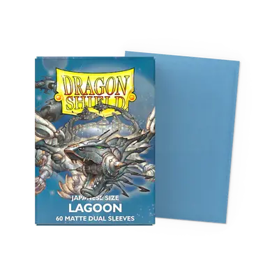 Dragon Shield Dual Sleeves - Japanese Size: Matte Lagoon (60 sleeves)
