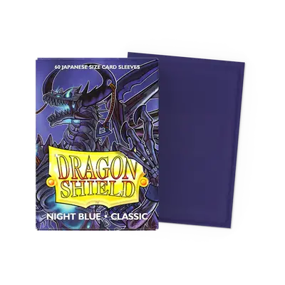 Dragon Shield Sleeves - Japanese Size: Classic Night Blue (60 sleeves)