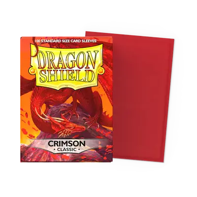 Dragon Shield Sleeves - Standard Size: Classic Crimson (100 sleeves)