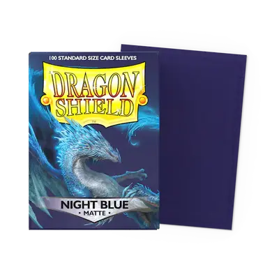 Dragon Shield Sleeves - Standard Size: Matte Night Blue (100 sleeves)