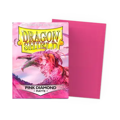 Dragon Shield Sleeves - Standard Size: Matte Pink Diamond (100 sleeves)