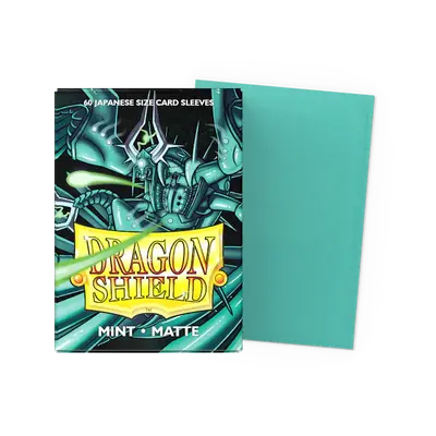 Dragon Shield Sleeves - Japanese Size: Matte Mint (60 sleeves)