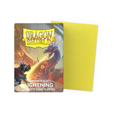 Dragon Shield Dual Sleeves - Japanese Size: Matte Lightning (60 sleeves)