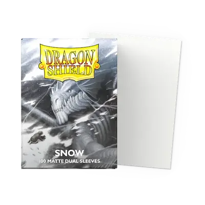 Dragon Shield Dual Sleeves - Standard size:  Matte Snow (100 Sleeves)