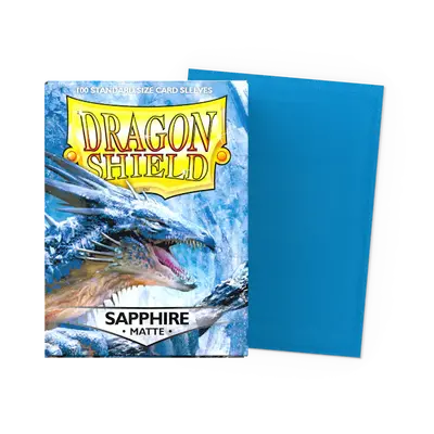 Dragon Shield Sleeves - Standard size:  Matte Sapphire (100 Sleeves)