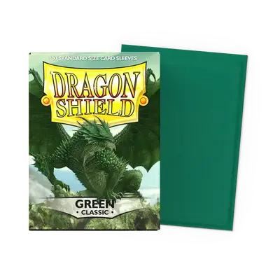 Dragon Shield Sleeves - Standard size: Matte Green (100 Sleeves)