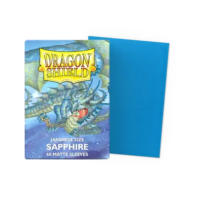 Dragon Shield Sleeves - Japanese Size: Matte Sapphire (60 sleeves)