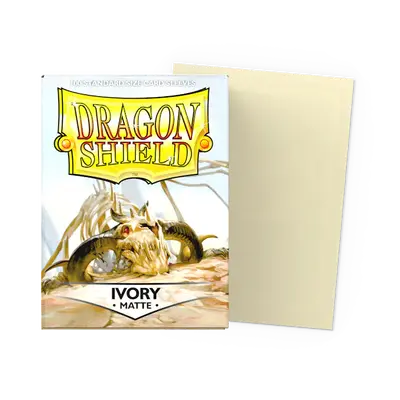 Dragon Shield Sleeves - Standard size:  Matte Ivory (100 Sleeves)