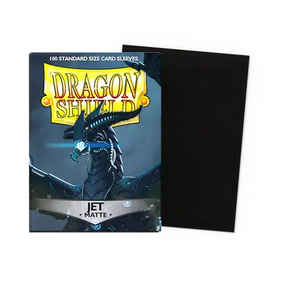 Dragon Shield Sleeves - Standard size:  Matte Jet (100 Sleeves)