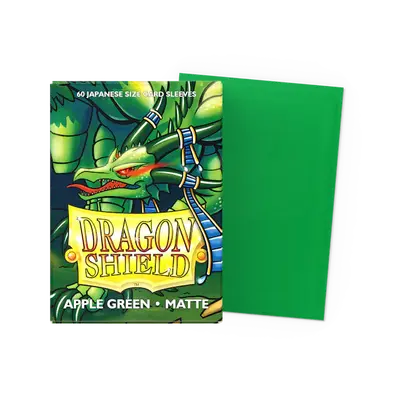 Dragon Shield Sleeves - Japanese size: Matte Apple Green (60 Sleeves)