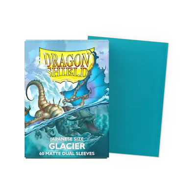 Dragon Shield Dual Sleeves - Japanese Size: Matte Glacier (60 sleeves)