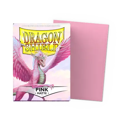 Dragon Shield Sleeves - Standard Size: Matte Pink (100 sleeves)