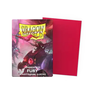 Dragon Shield Dual Sleeves - Japanese Size: Matte Fury (60 sleeves)