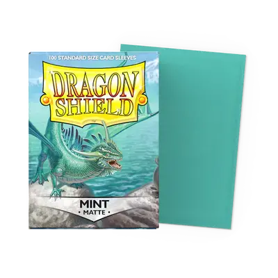 Dragon Shield Sleeves - Standard Size: Matte Mint (100 sleeves)